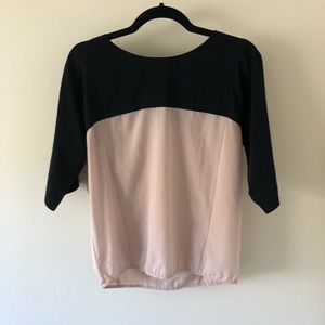 LOFT | Black and Tan Professional Blouse